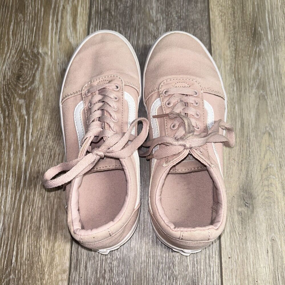 Vans Old Skool Low Top Pink Skate Sneaker Shoes Missy Girls Kids Youth US Size 3 - Picture 8 of 11
